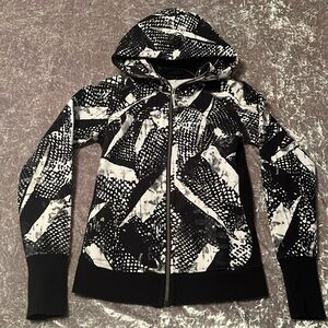 LULULEMON Rare Print Static Mist Scuba III Sweatshirt Hoodie Jacket—SZ. 4